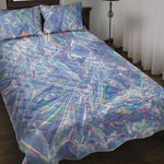 Holographic Artwork Print Quilt Bed Set
