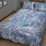 Holographic Artwork Print Quilt Bed Set