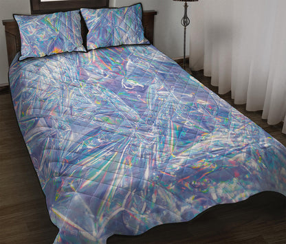 Holographic Artwork Print Quilt Bed Set