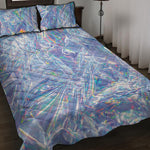 Holographic Artwork Print Quilt Bed Set