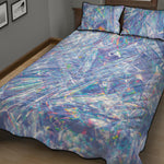 Holographic Artwork Print Quilt Bed Set
