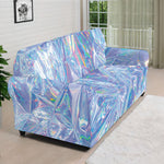 Holographic Artwork Print Sofa Cover