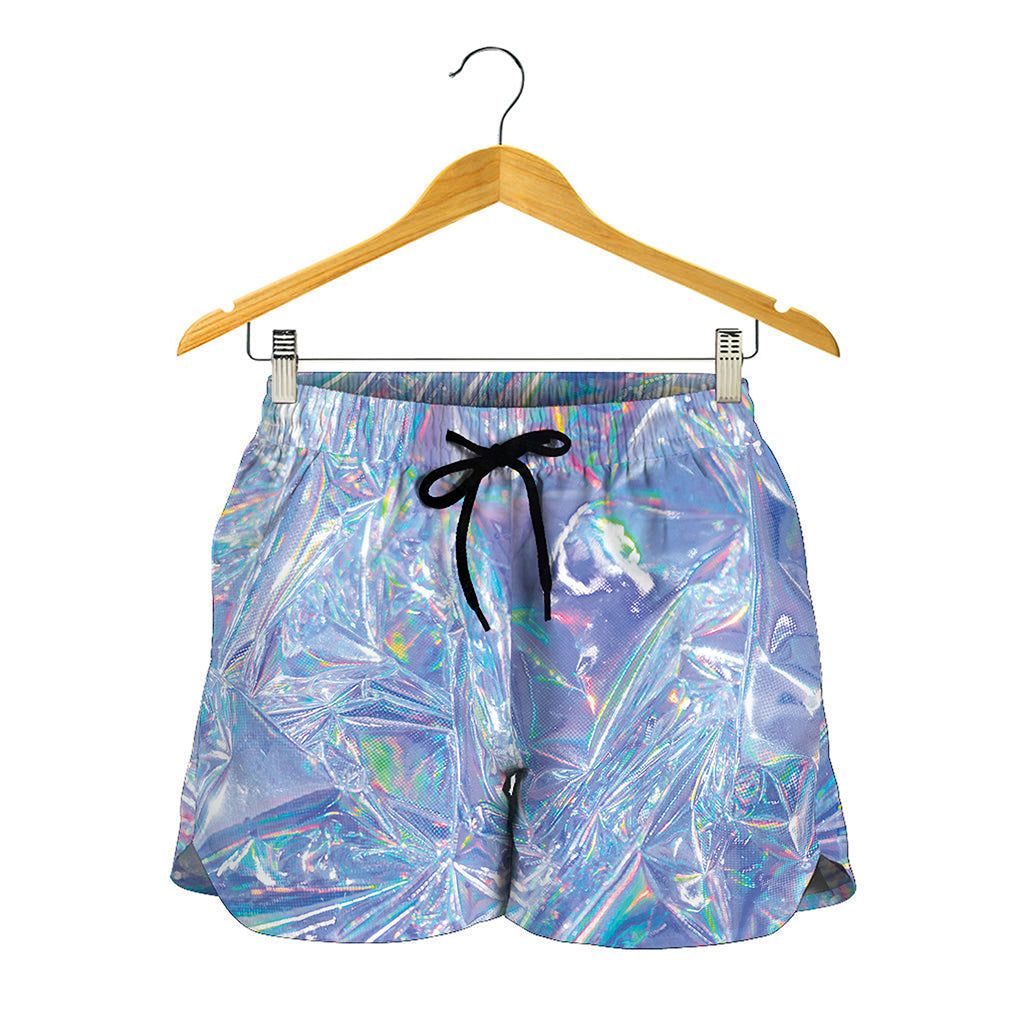 Holographic Artwork Print Women's Shorts