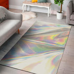 Holographic Foil Print Area Rug