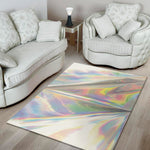 Holographic Foil Print Area Rug