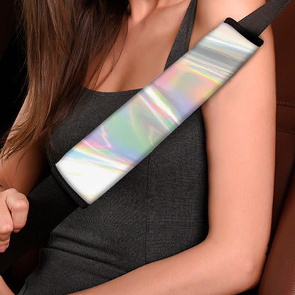 Holographic Foil Print Car Seat Belt Covers