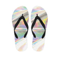 Holographic Art Print Flip Flops
