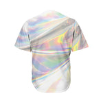 Holographic Foil Print Men's Baseball Jersey