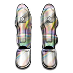 Holographic Foil Print Muay Thai Shin Guard