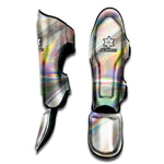 Holographic Foil Print Muay Thai Shin Guard
