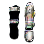 Holographic Foil Print Muay Thai Shin Guard