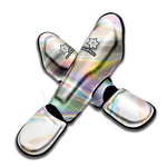 Holographic Foil Print Muay Thai Shin Guard