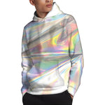 Holographic Art Print Pullover Hoodie