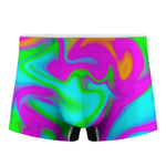 Holographic Neon Liquid Trippy Print Men's Boxer Briefs
