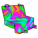 Holographic Neon Liquid Trippy Print Pet Car Back Seat Cover