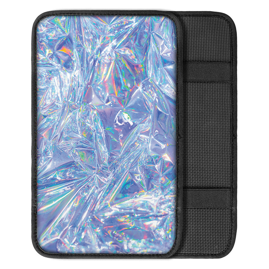 Holographic Texture Print Car Center Console Cover