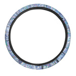 Holographic Texture Print Car Steering Wheel Cover