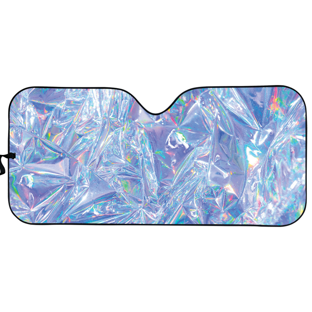 Holographic Texture Print Car Sun Shade