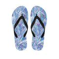 Holographic Artwork Print Flip Flops