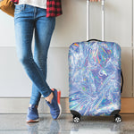Holographic Texture Print Luggage Cover