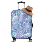 Holographic Texture Print Luggage Cover