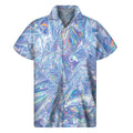 Holographic Artwork Print Men's Short Sleeve Shirt