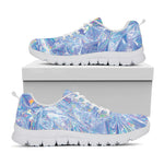 Holographic Texture Print White Sneakers