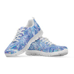 Holographic Texture Print White Sneakers