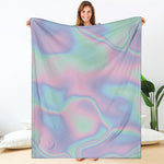 Holographic Waves Print Blanket