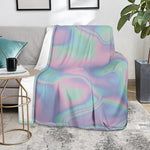 Holographic Waves Print Blanket