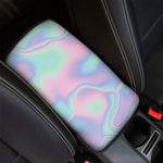 Holographic Waves Print Car Center Console Cover