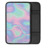 Holographic Waves Print Car Center Console Cover