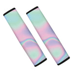 Holographic Waves Print Car Seat Belt Covers