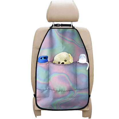 Holographic Waves Print Car Seat Organizers