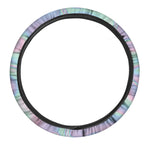Holographic Waves Print Car Steering Wheel Cover