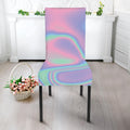 Holographic Waves Print Dining Chair Slipcover
