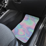 Holographic Waves Print Front and Back Car Floor Mats