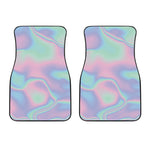 Holographic Waves Print Front Car Floor Mats