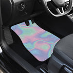 Holographic Waves Print Front Car Floor Mats