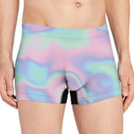 Holographic Waves Print Men's Boxer Briefs