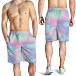 Holographic Waves Print Men's Shorts