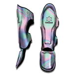 Holographic Waves Print Muay Thai Shin Guard