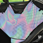 Holographic Waves Print Pet Car Back Seat Cover