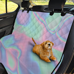 Holographic Waves Print Pet Car Back Seat Cover