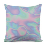 Holographic Waves Print Pillow Cover