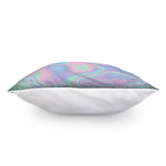 Holographic Waves Print Pillow Cover