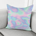 Holographic Waves Print Pillow Cover