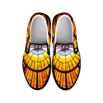 Holy Spirit Dove Stained Glass Print Black Slip On Shoes