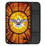 Holy Spirit Dove Stained Glass Print Car Center Console Cover