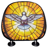 Holy Spirit Dove Stained Glass Print Car Headrest Covers